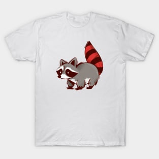 Cute Raccoon Drawing T-Shirt